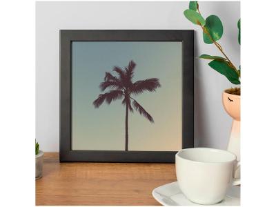 Quadro Decorativo Perto do Mar Palmeira 24x24cm