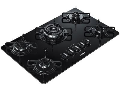 Cooktop 5 Bocas a Gás Natural e GLP Consul Vidro
