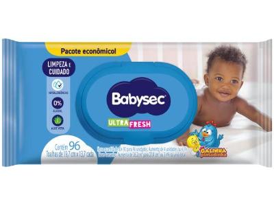 Toalha Umedecida Babysec Ultrafresh Galinha Pintadinha 96 Unidades