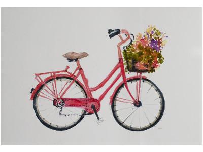 Placa Decorativa MDF Bicicleta 20x29cm 