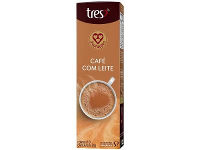 Cápsula de Café com Leite TRES 3 Corações
