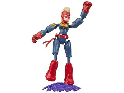 Boneco Capitã Marvel Vingadores Bend and Flex