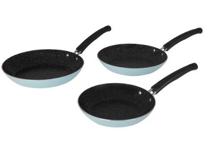 Conjunto de Frigideiras Antiaderente Tramontina de Alumínio 27899/449 Azul 3 Peças