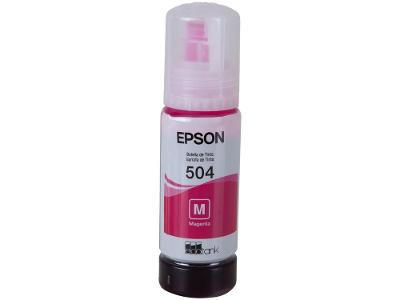 Garrafa de Tinta Epson T504 Magenta Original Refil