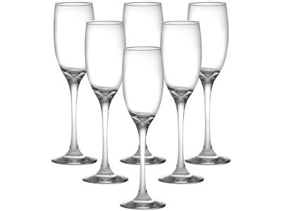 Jogo de Taças para Champanhe Vidro 6 Peças 190ml