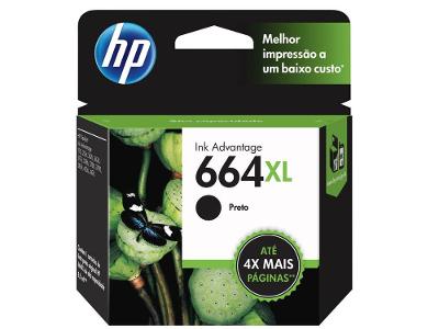 Cartucho de Tinta HP Preto 664 XL Original