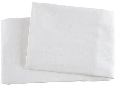 Toalha de Mesa Retangular Branca 160x320cm Karsten Celebration Sienna