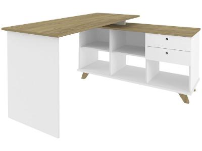 Escrivaninha de Canto 2 Gavetas Artany Home Office