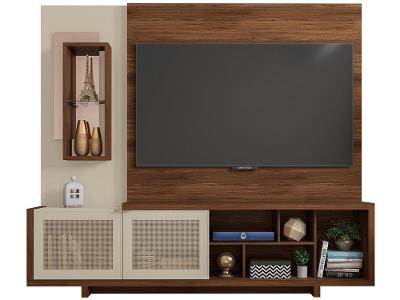 Estante Home para TV até 65” 2 Portas Caemmun Linus