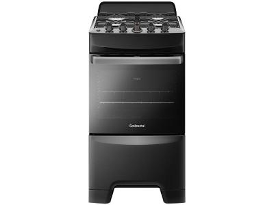 Fogão 4 Bocas Continental Preto FC4A