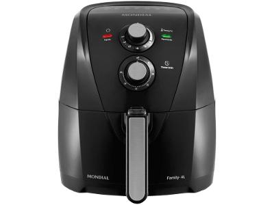 Fritadeira Elétrica sem Óleo/Air Fryer Mondial AFN-40-FB Preta 4L com Timer