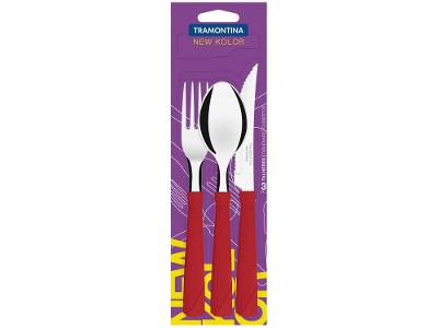 Faqueiro Tramontina Inox New Kolor 3 Peças