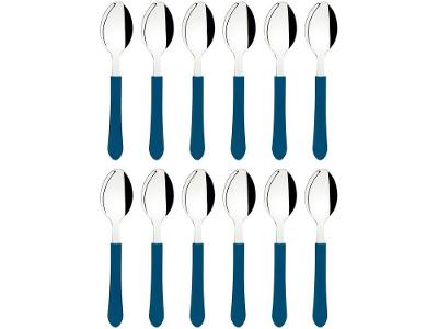 Jogo de Colher Tramontina Leme Azul 12 Peças