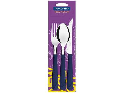 Faqueiro Tramontina Inox New Kolor 3 Peças