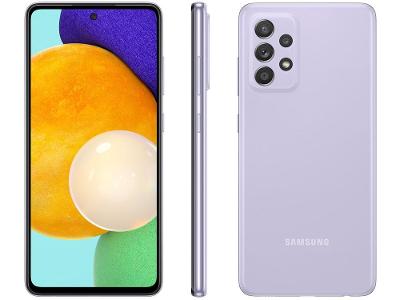 Smartphone Samsung Galaxy A52 128GB Violeta 6GB RAM 6,5" Câm. Quádrupla + Selfie 32MP Dual Chip