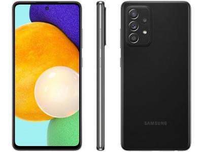 Smartphone Samsung Galaxy A52 128GB Preto 6GB RAM 6,5" Câm. Quádrupla + Selfie 32MP Dual Chip