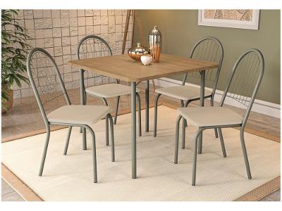 Mesa de Cozinha 4 Cadeiras Quadrada