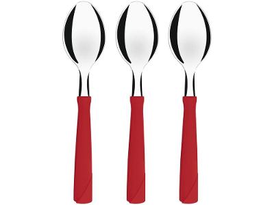 Jogo de Colher Tramontina New Kolor Vermelho 3 Peças