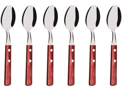 Jogo de Colher Tramontina Polywood Vermelho