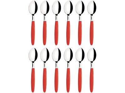 Jogo de Colher Tramontina Ipanema Vermelho 12 Peças