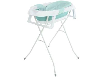 Banheira para Bebê Smile Aqua Green com Suporte Safety