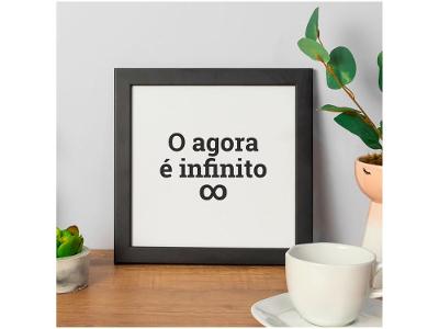 Quadro Decorativo Tipográficos Infinito 24x24cm