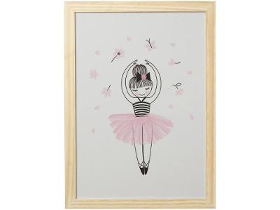 Quadro Decorativo Bailarina 24,5x34,5cm