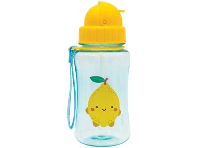 Garrafa Infantil 400ml com Canudo Buba Frutti Limão