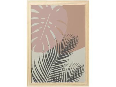 Quadro Decorativo Folhagens Plantas 24,5x34,5cm