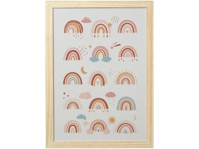 Quadro Decorativo Arco-íris 24,5x34,5cm
