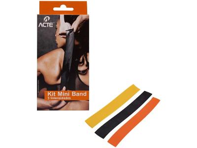 Kit Mini Bands T71-N Acte Sports 3 Intensidades