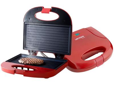 Sanduicheira/Grill Lenoxx Easy Red PSD119