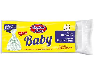 Saco de Lixo Branco Perfumado para Fralda