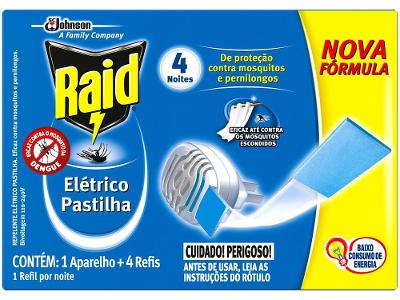 Repelente Elétrico Pastilhas Raid Refil