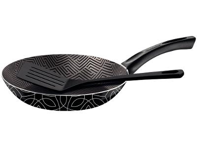 Frigideira Antiaderente Tramontina de Alumínio Paris Preta 18cm com Espátula