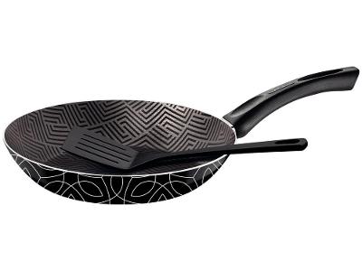 Frigideira Antiaderente Tramontina de Alumínio Paris Preto 26cm com Espátula