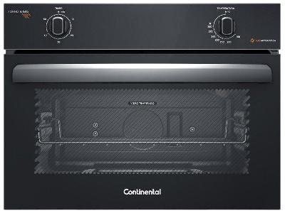 Forno a Gás de Embutir Continental 50L Preto