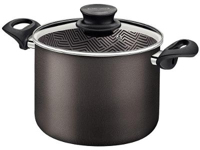 Caldeirão de Alumínio Tramontina Antiaderente Chumbo com Tampa 7,1L 24cm Paris