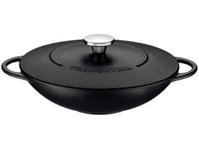 Panela Wok Antiaderente de Ferro Tramontina Trento 32cm P