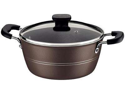 Caçarola Tramontina Antiaderente com Tampa Avelã 2,4L 20cm Sicilia