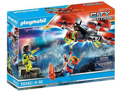 Playset City Action Drone Resgate de Mergulhador