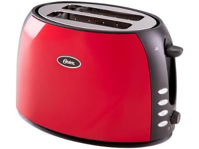 Torradeira Oster Vermelha e Preta Red Chrome TSSTJC5BBKR Digital 7 Níveis de Tostagem