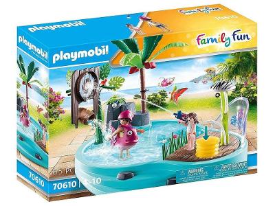 Playset Family Fun Piscina Pequena Com Esguicho