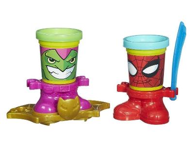 Pote Play-Doh Heróis 2 Peças com Acessório 