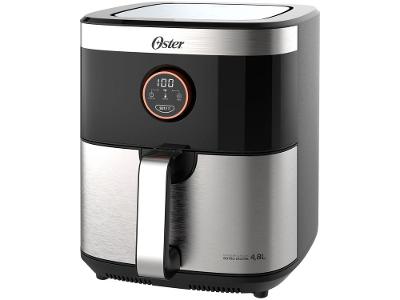 Air Fryer Oster Black Inox com Timer 4,8L
