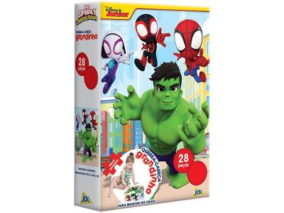 Quebra-cabeça 28 Peças Spidey Hulk Jak