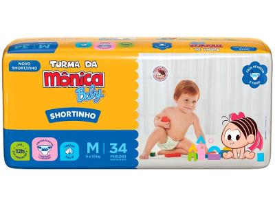 Fralda Shortinho Turma da Monica Baby Tam. M