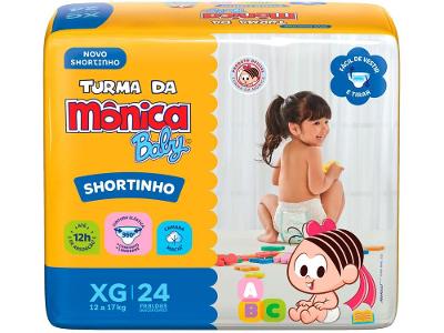Fralda Shortinho Turma da Monica Baby Tam. XG