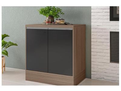Balcão de Cozinha para Cooktop Poliman Móveis 2 Portas Pisa