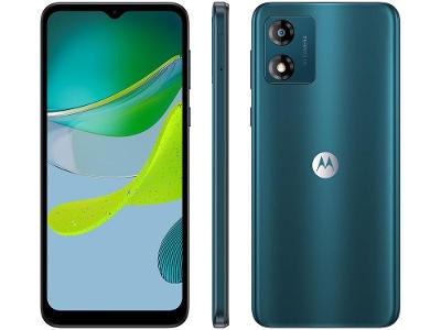 Smartphone Motorola Moto E13 32GB Verde 4G Octa-Core 2GB RAM 6,5" Câm. 13MP + Selfie 5MP Dual Chip